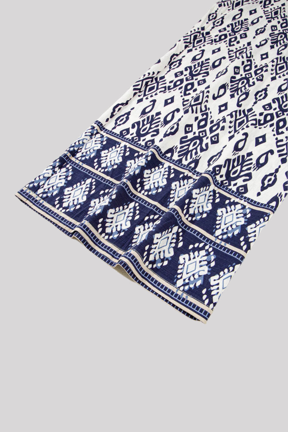 Blue white patterned jumpsuit