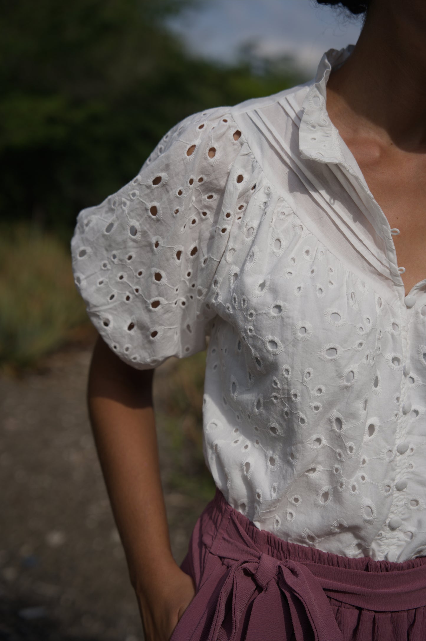 Snow white blouse