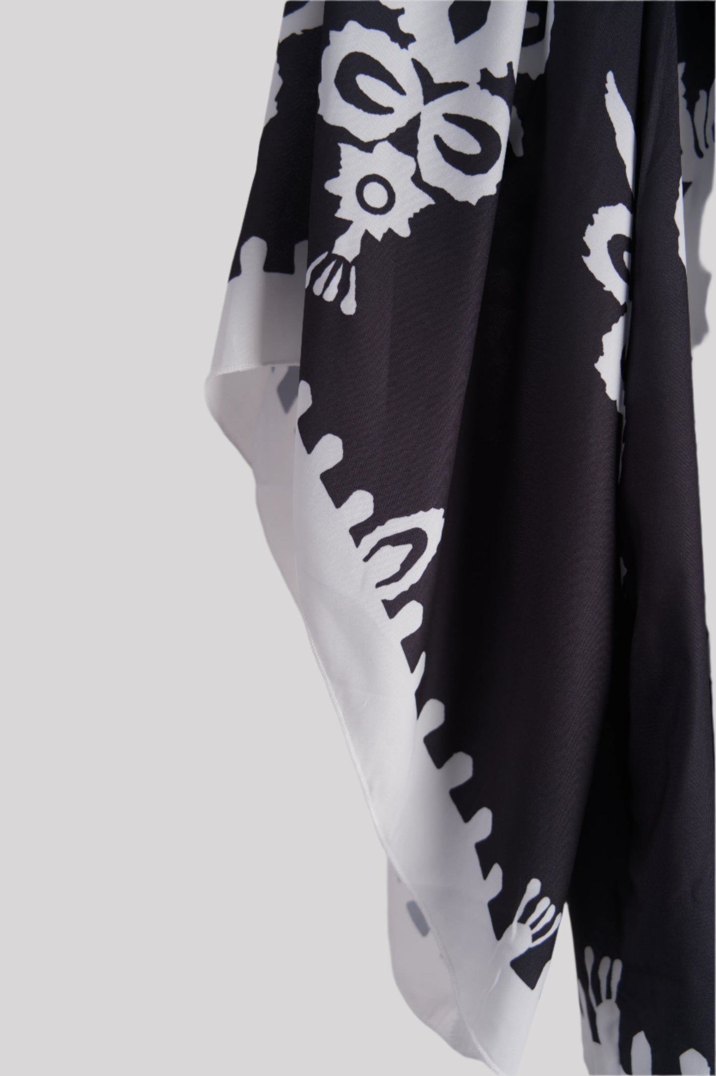 Black and white blouse