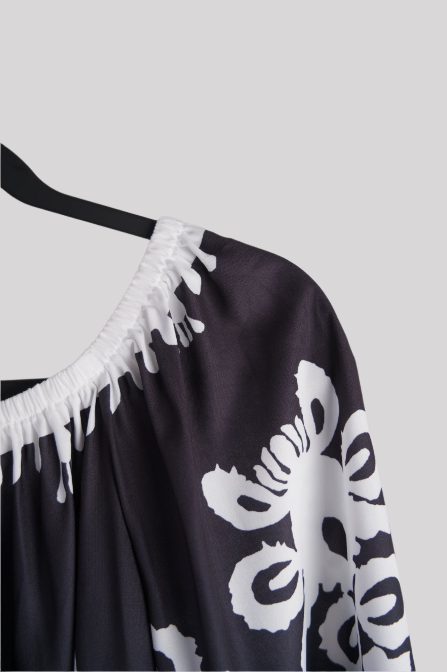 Black and white blouse