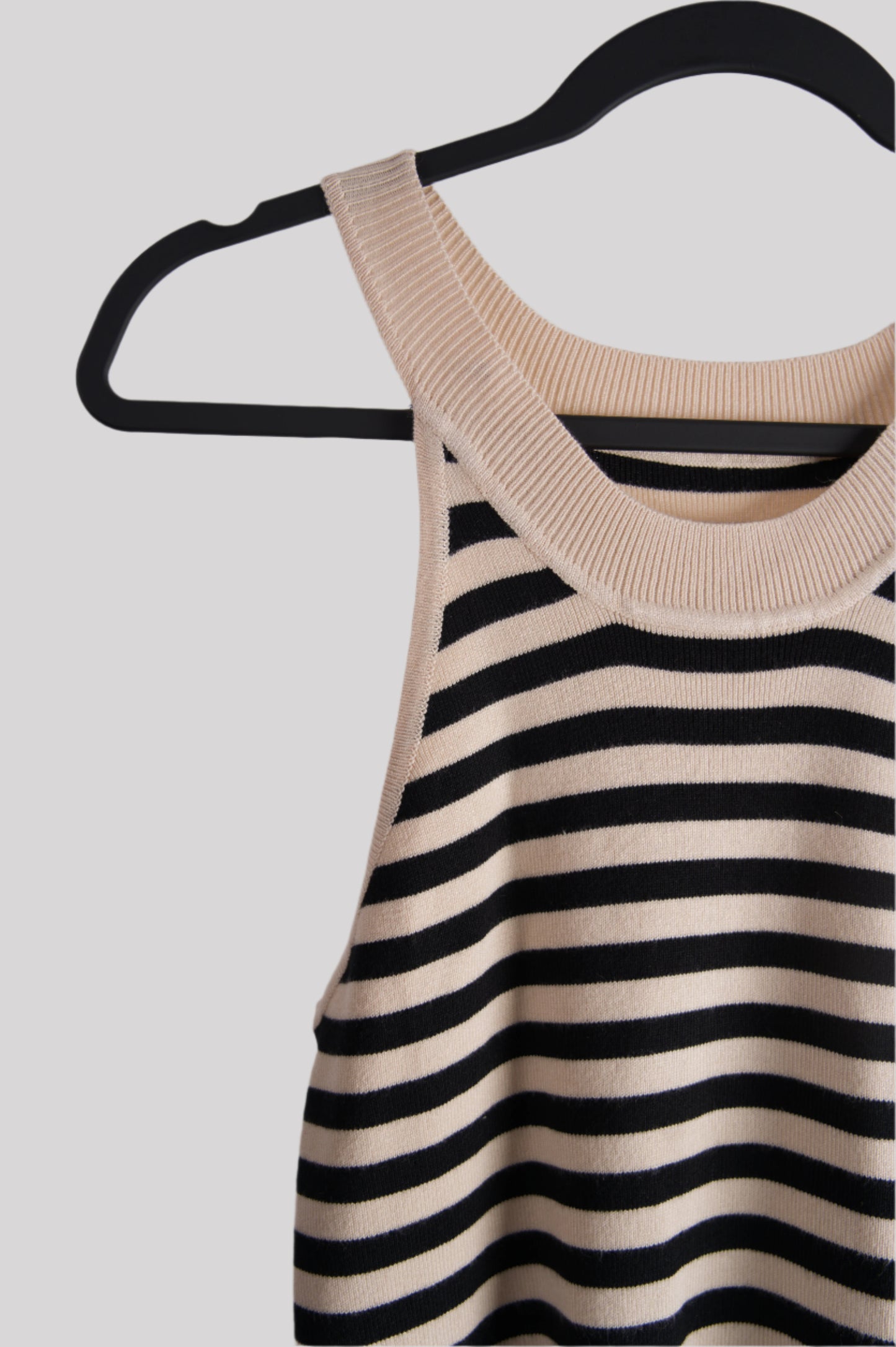 Sleeveless striped top