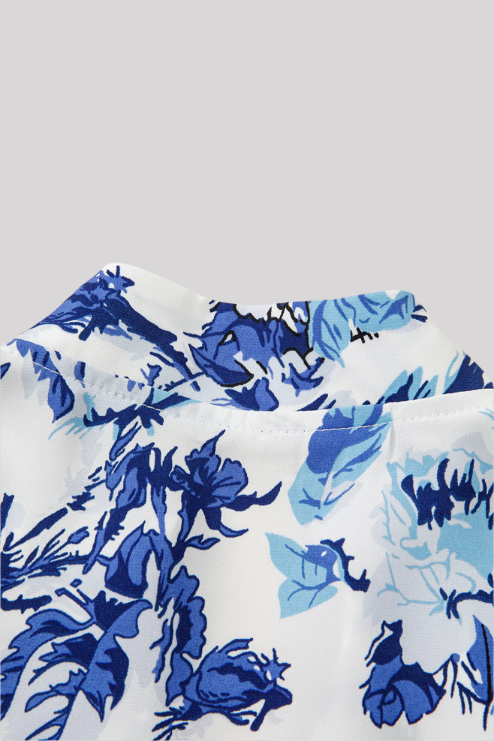 Blue and white blouse