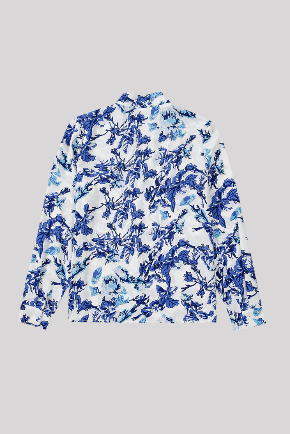 Blue and white blouse
