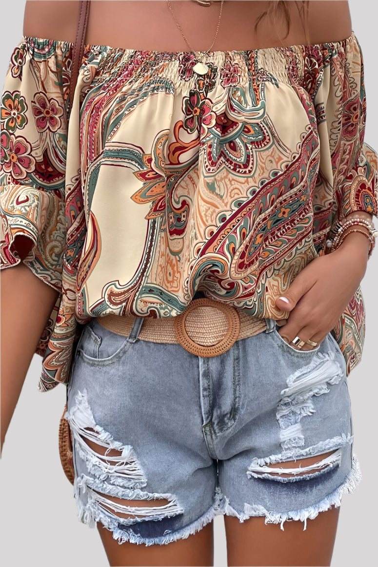 Earth colored blouse