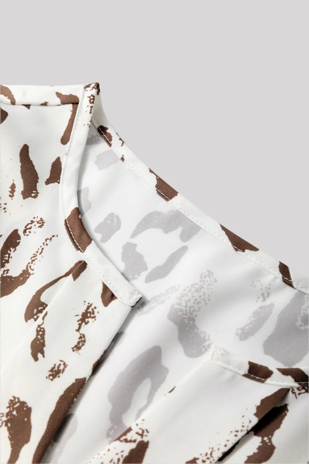 White printed blouse
