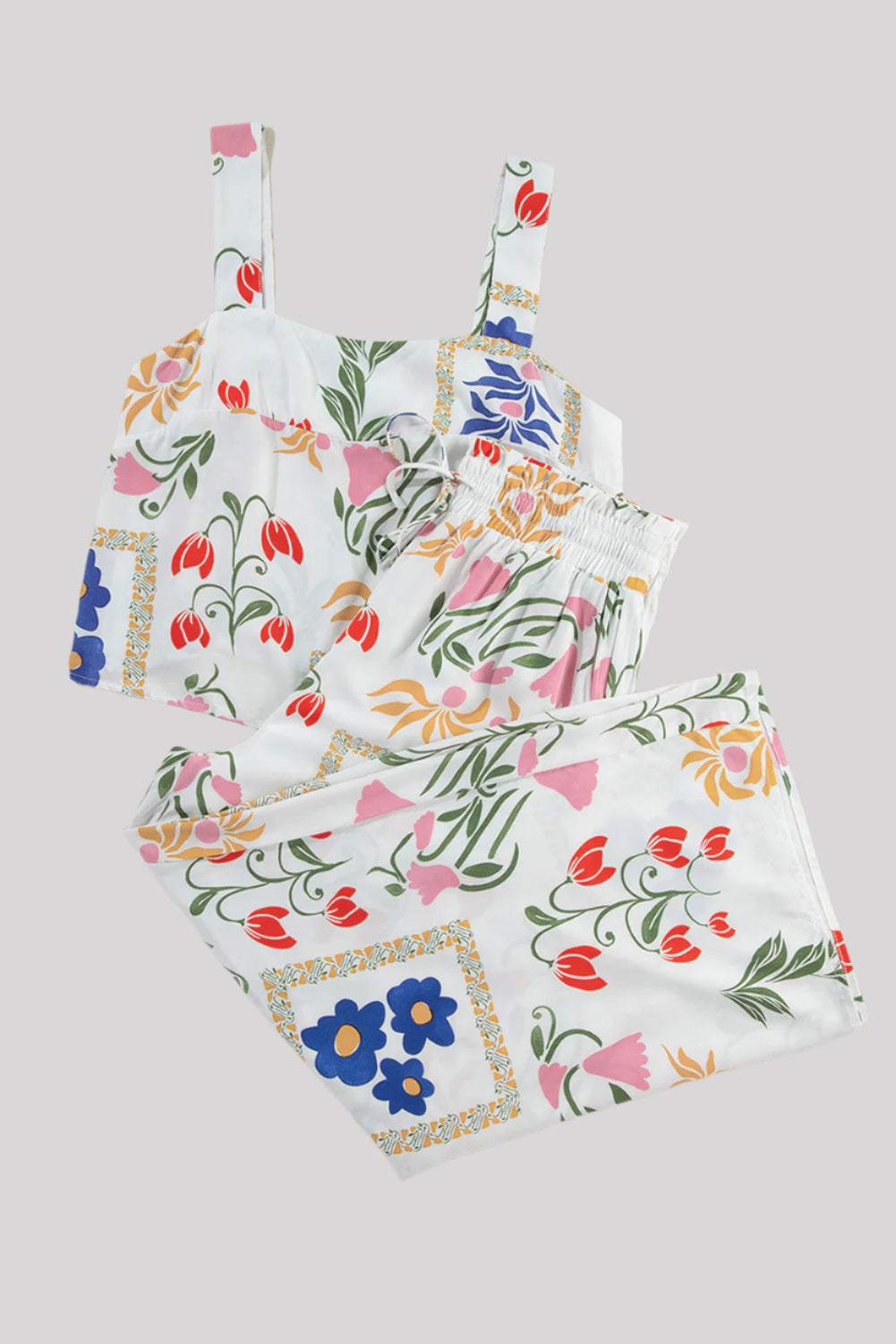 White floral 2 piece set