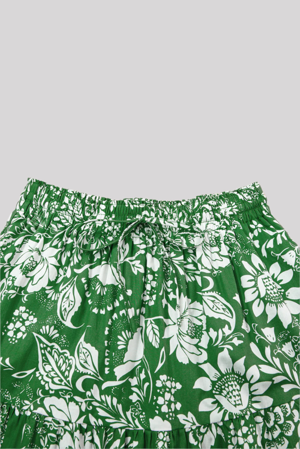 Green floral 2-piece