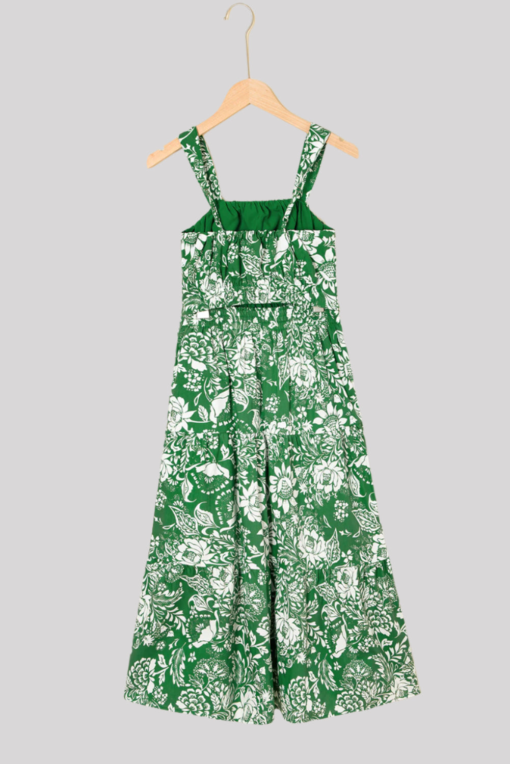 Green floral 2-piece