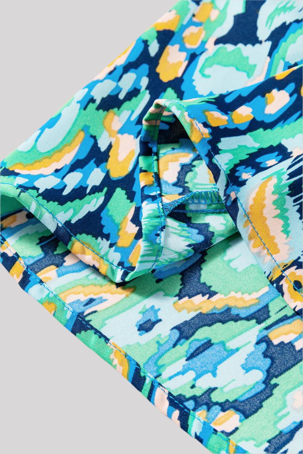 Blue and green romper