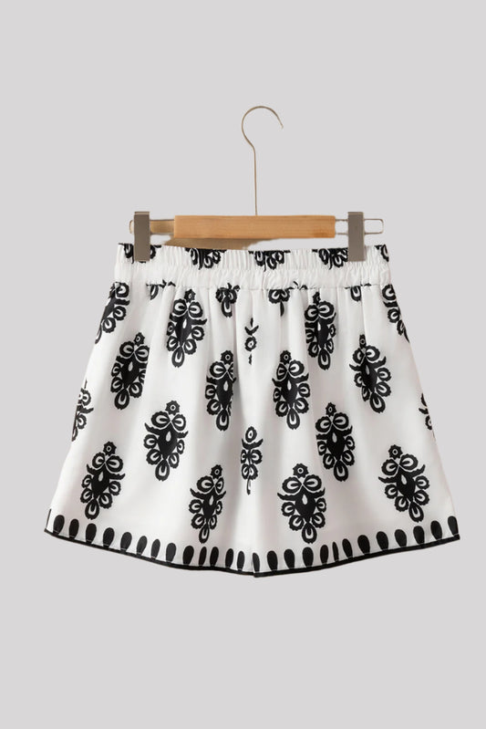 black and white short