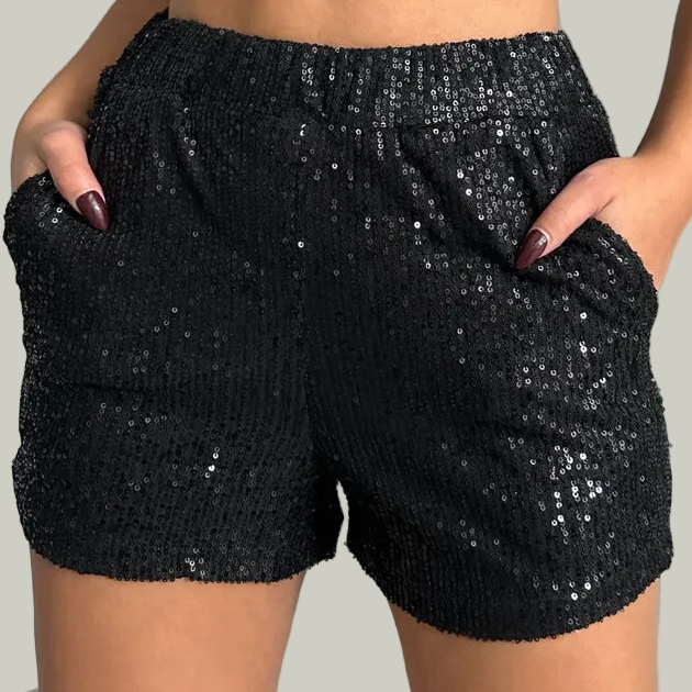 Black Sparkle Short