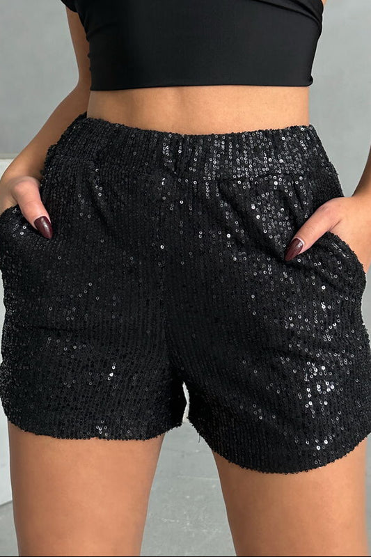 Black Sparkle Short