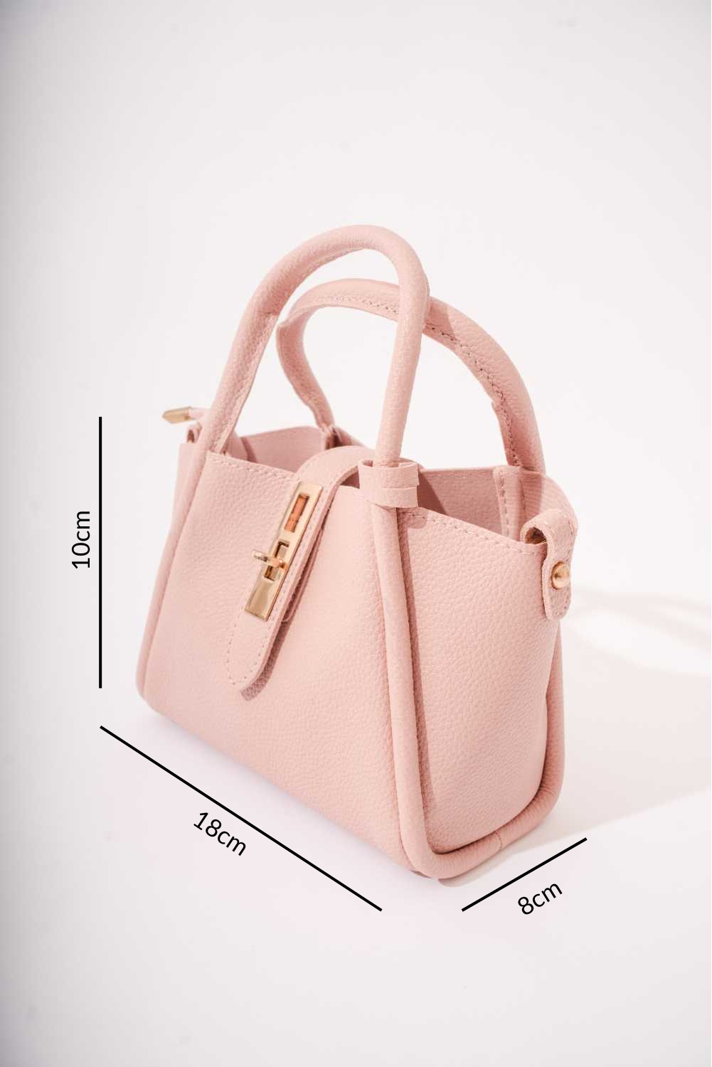 Medium handbag - white and pink