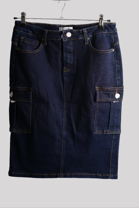 Denim Skirt - Dark
