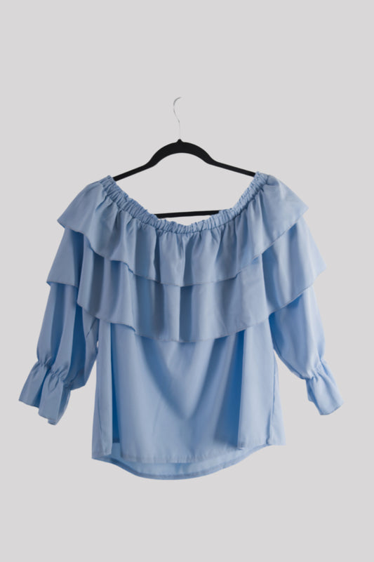 Light blue blouse