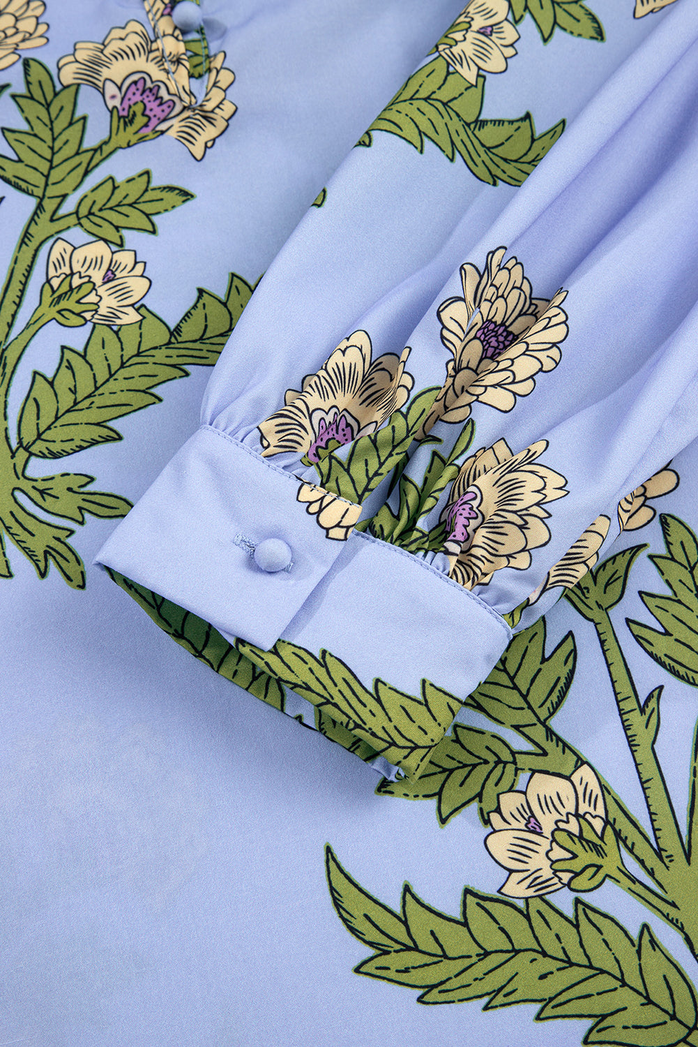 Lavender floral blouse