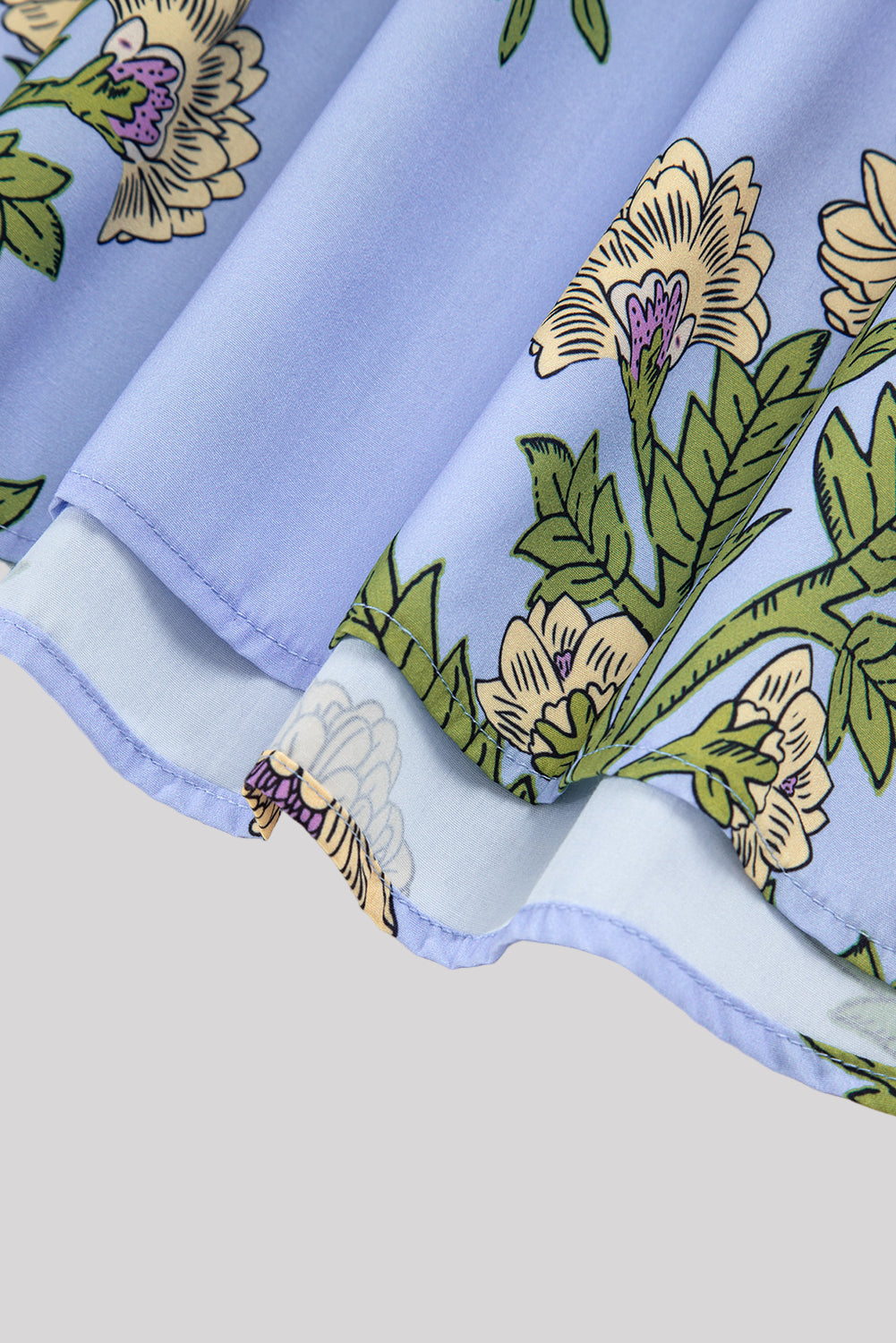 Lavender floral blouse