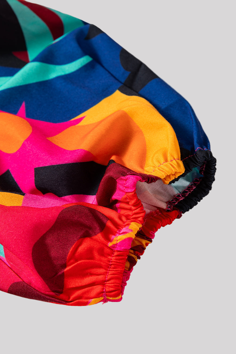 Colorful blouse with bows