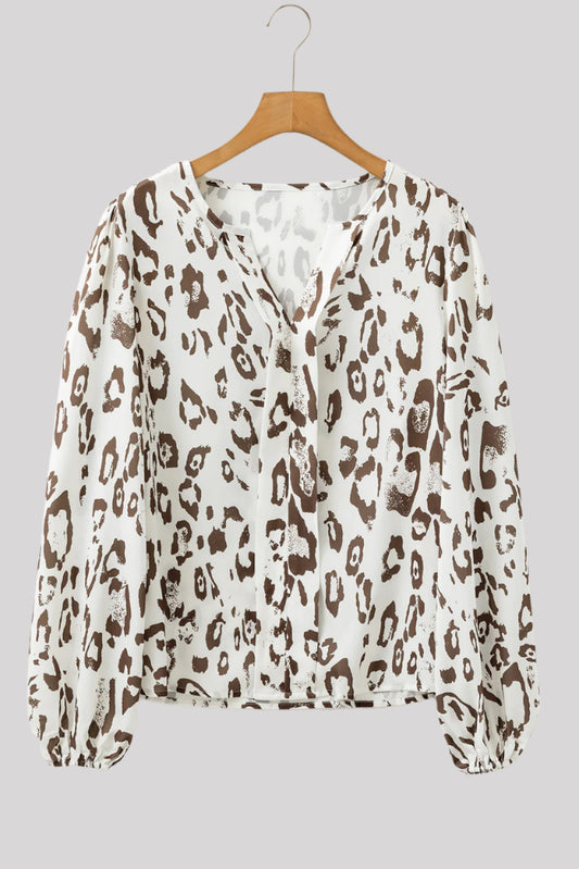 White printed blouse