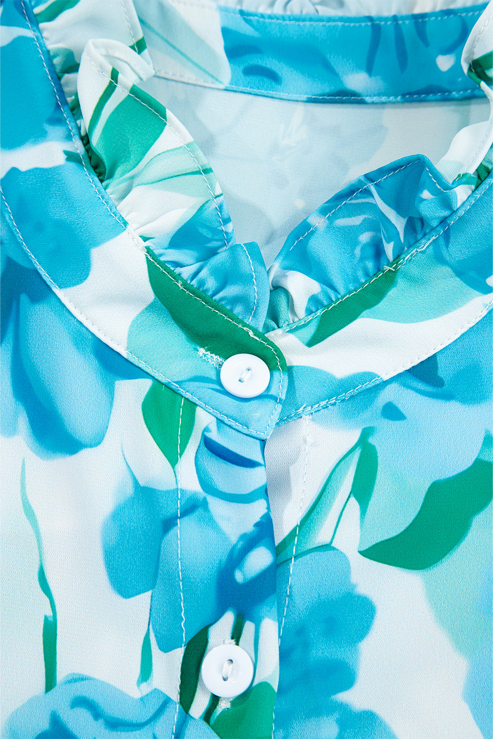 Light blue floral blouse