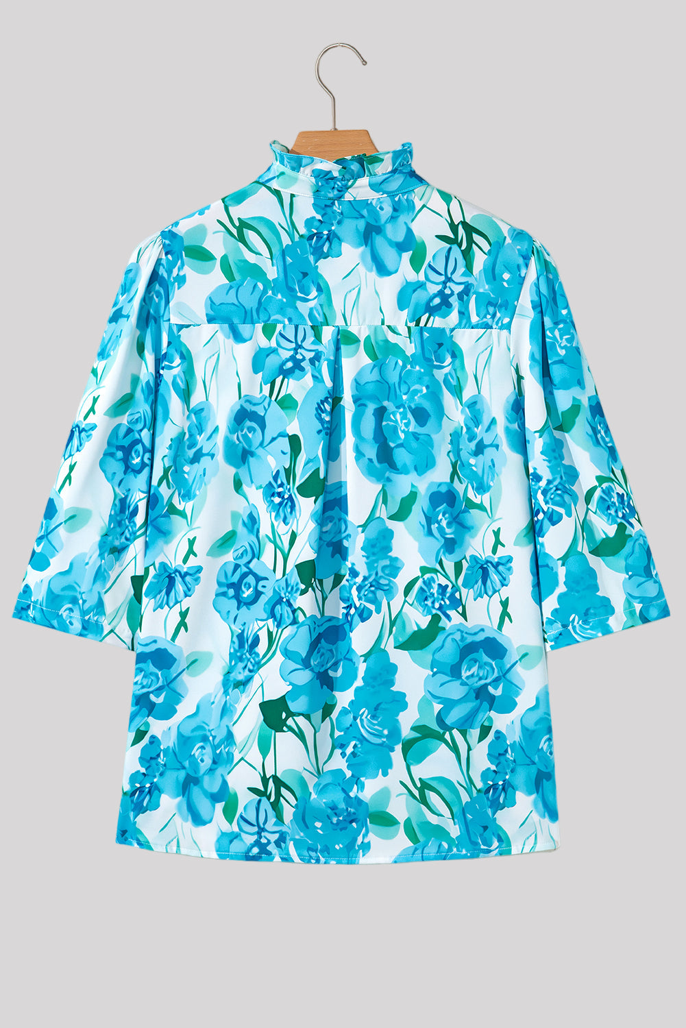 Light blue floral blouse