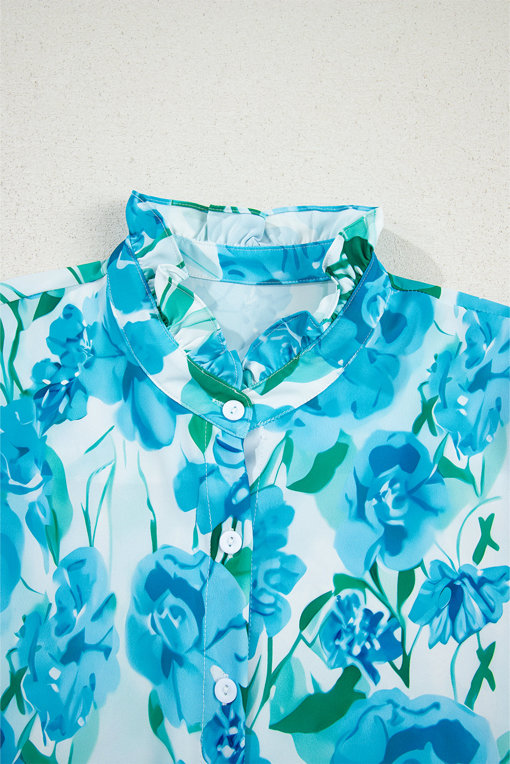 Light blue floral blouse