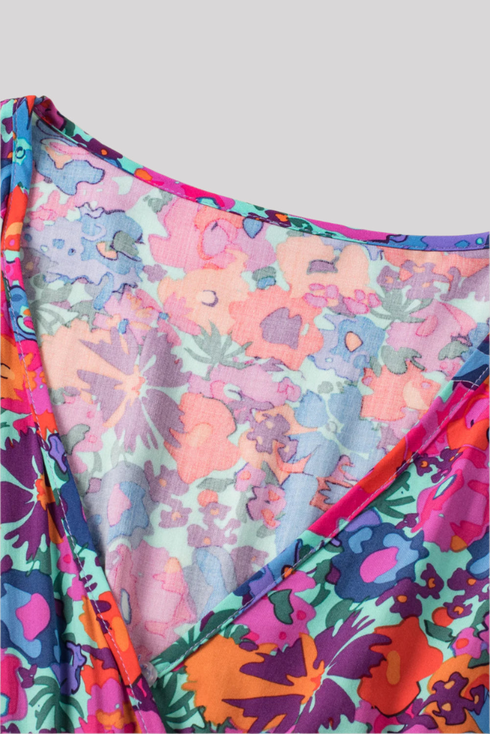 Pink and blue flower dress