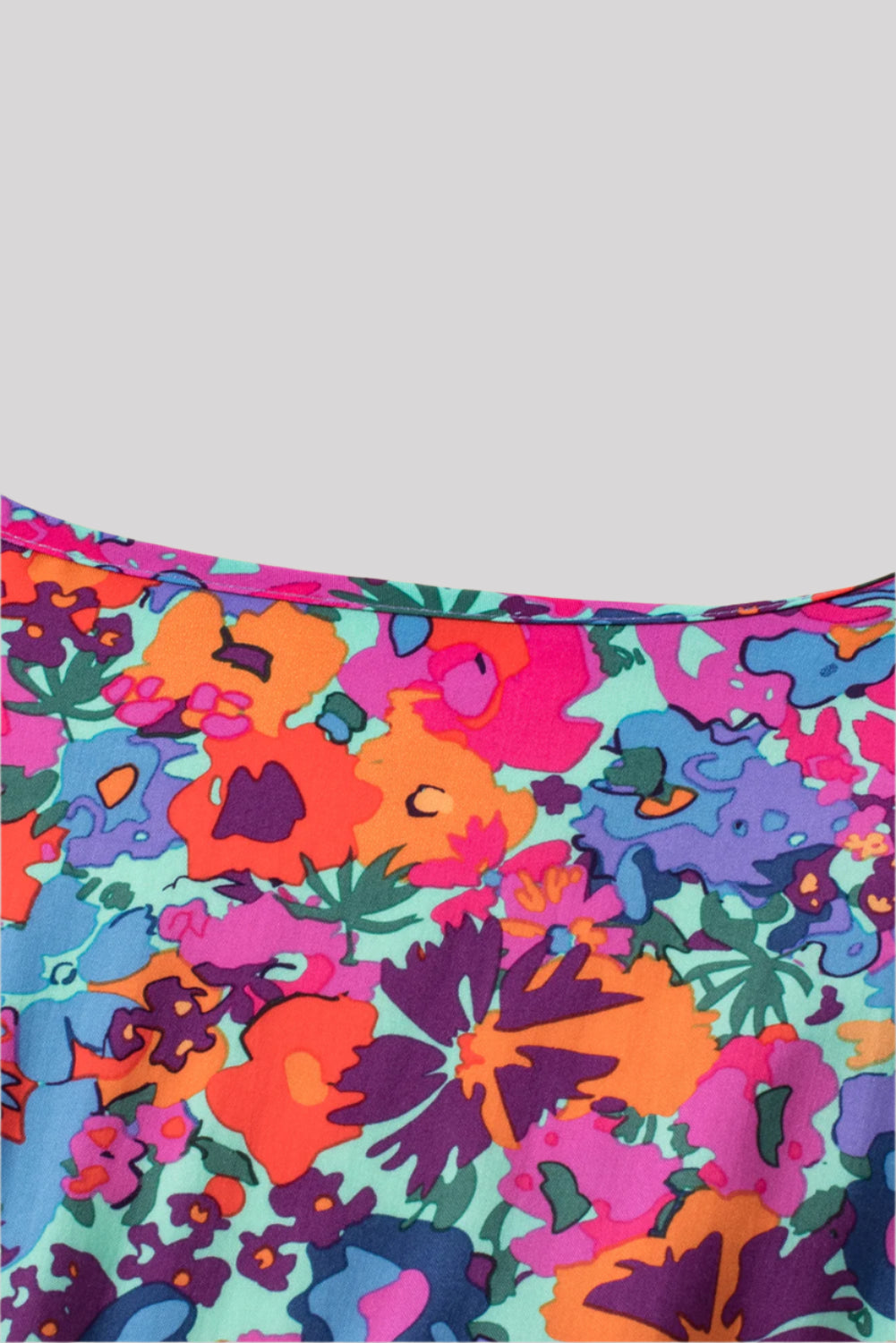 Pink and blue flower dress