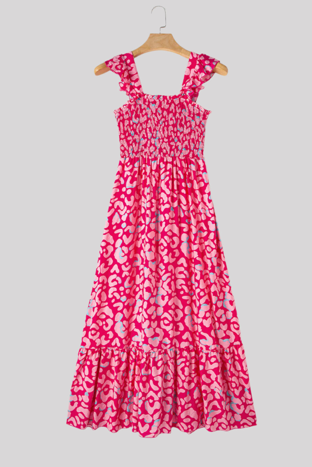 Rosy glow maxi dress