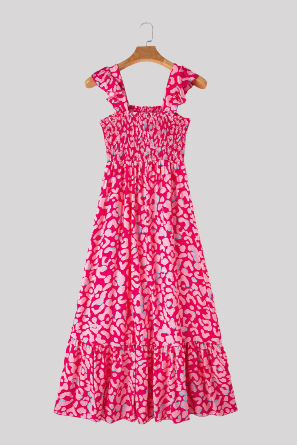 Rosy glow maxi dress