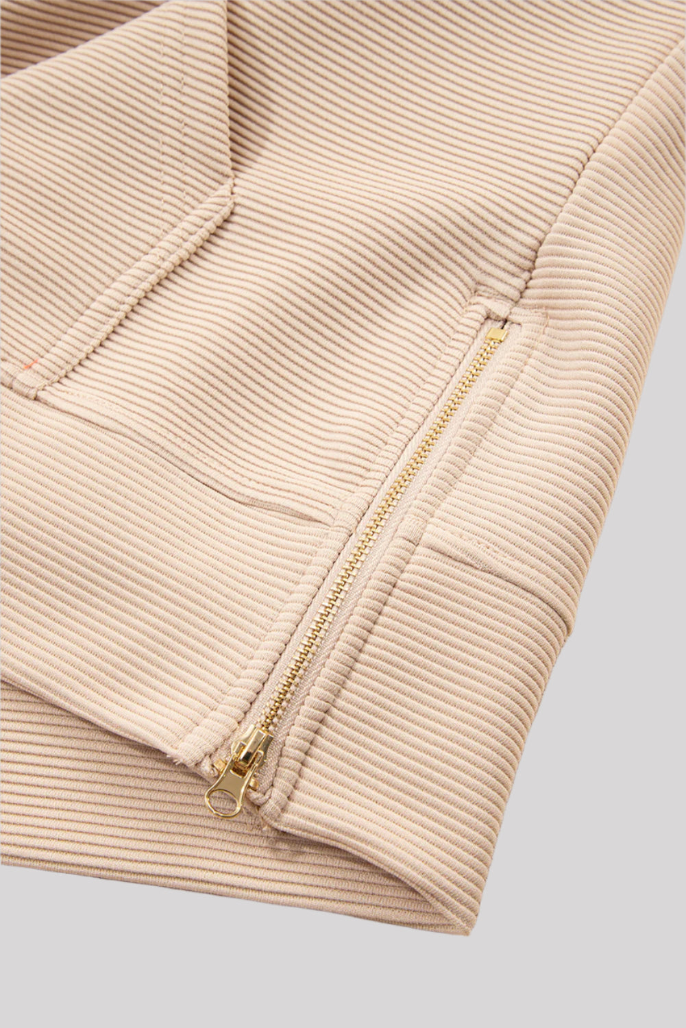 Beige short set
