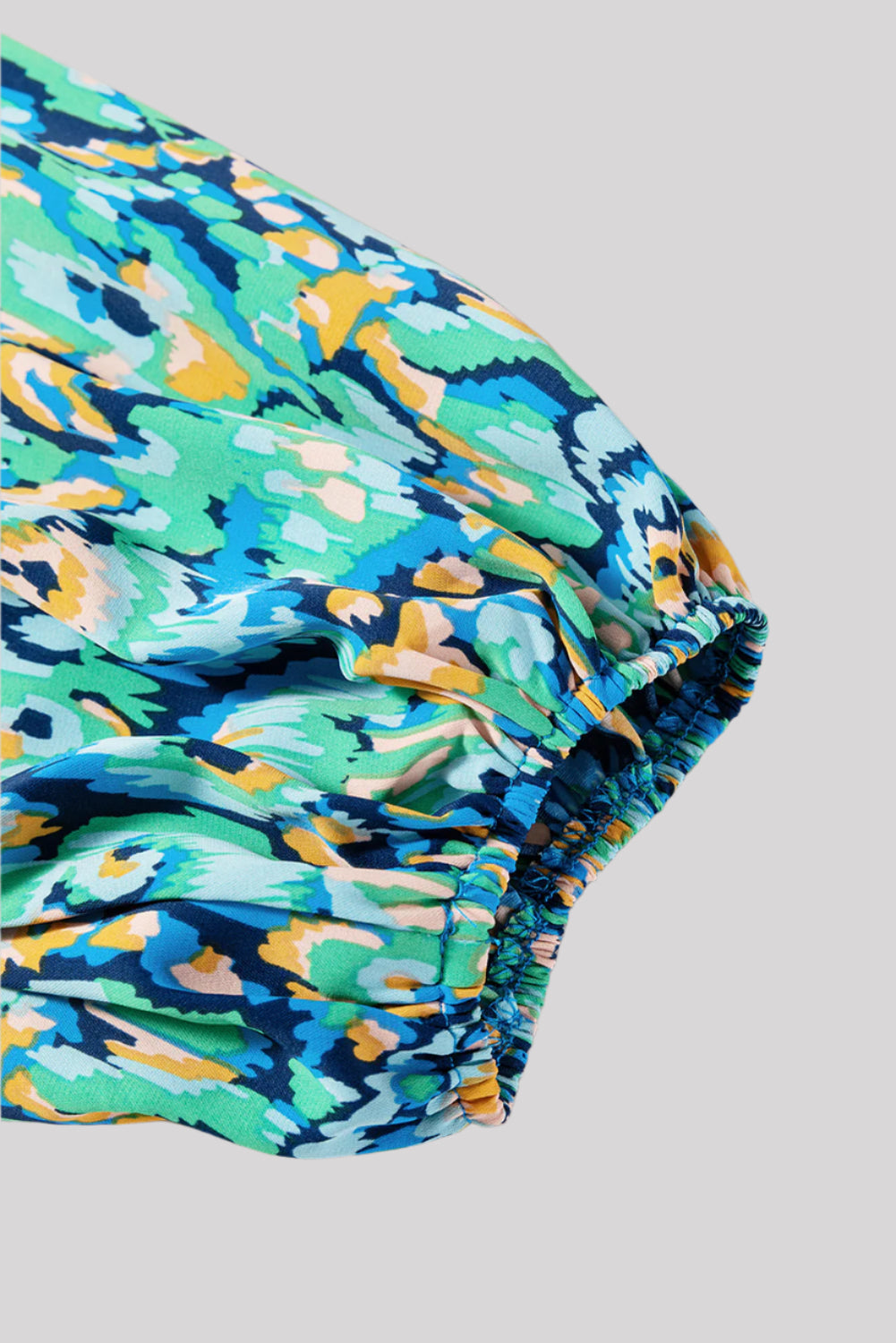 Blue and green romper