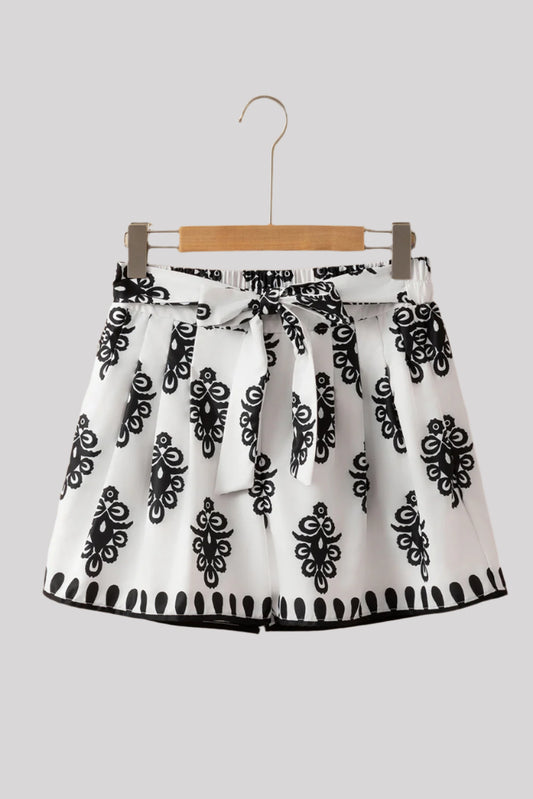 black and white short