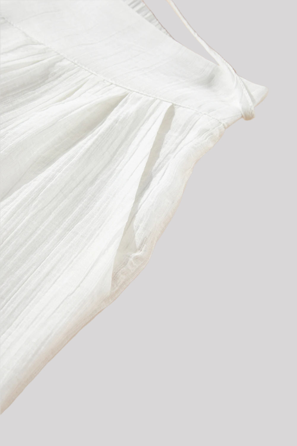 Wide white pants
