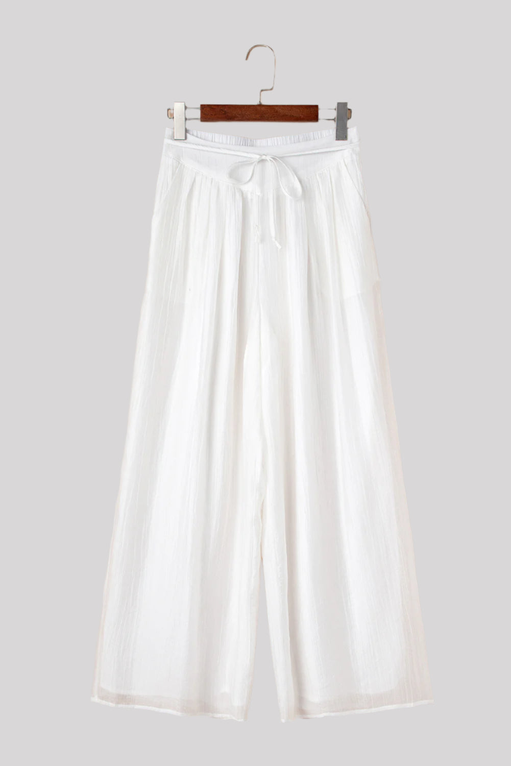 Wide white pants