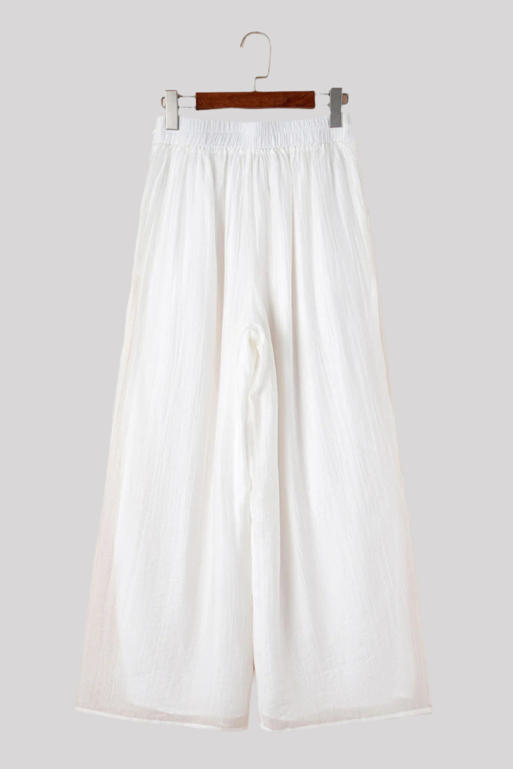 Wide white pants