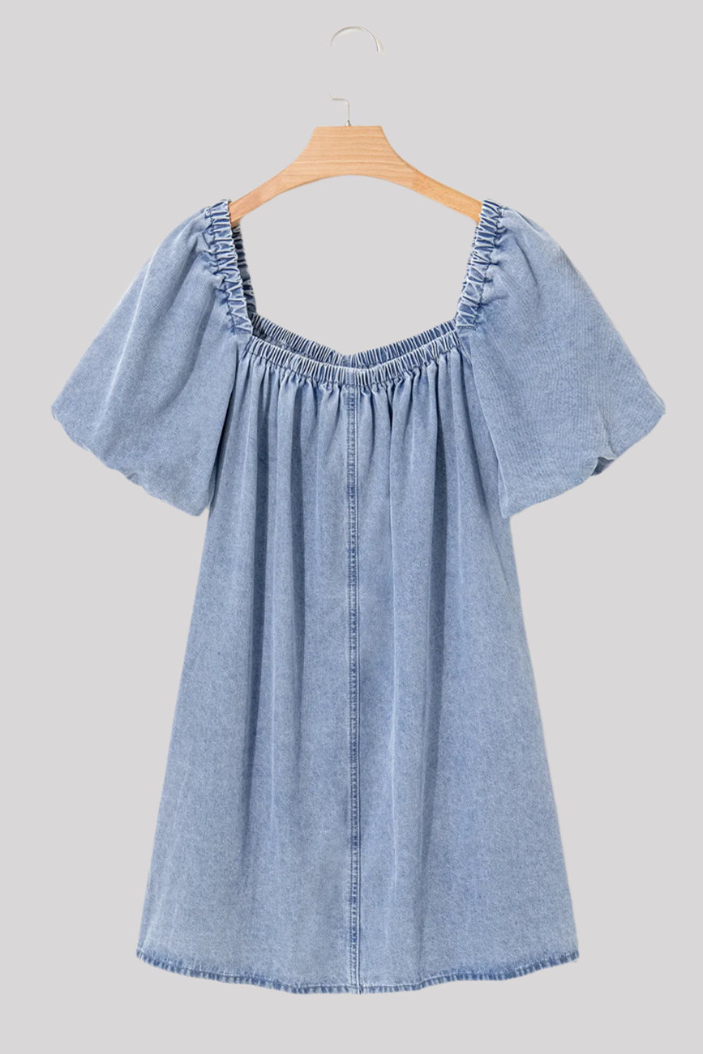 Short denim dress-light