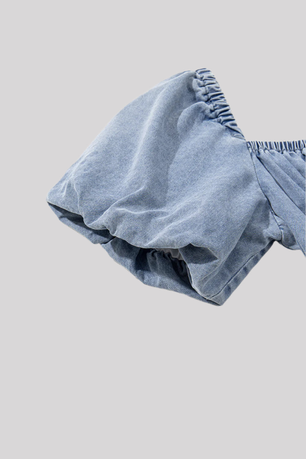 Short denim dress-light