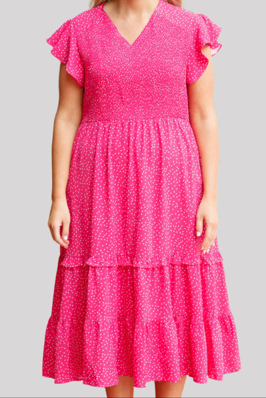 Pink polka dot