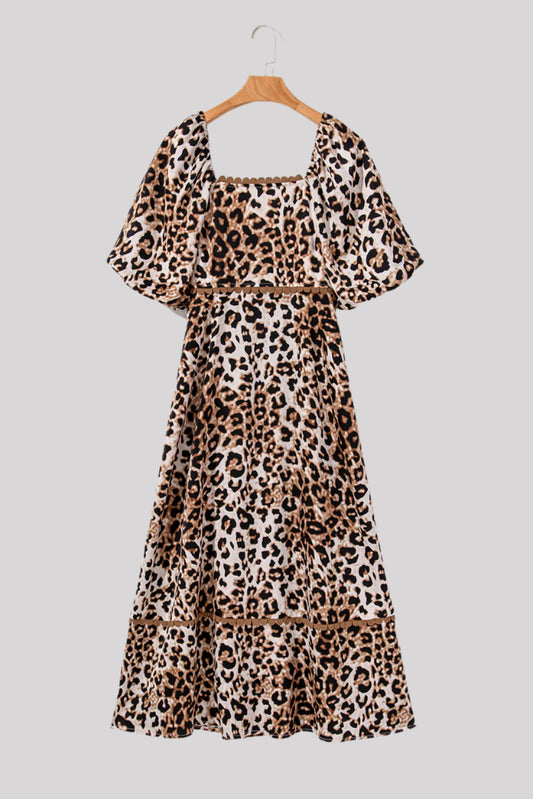 Leopard long dress