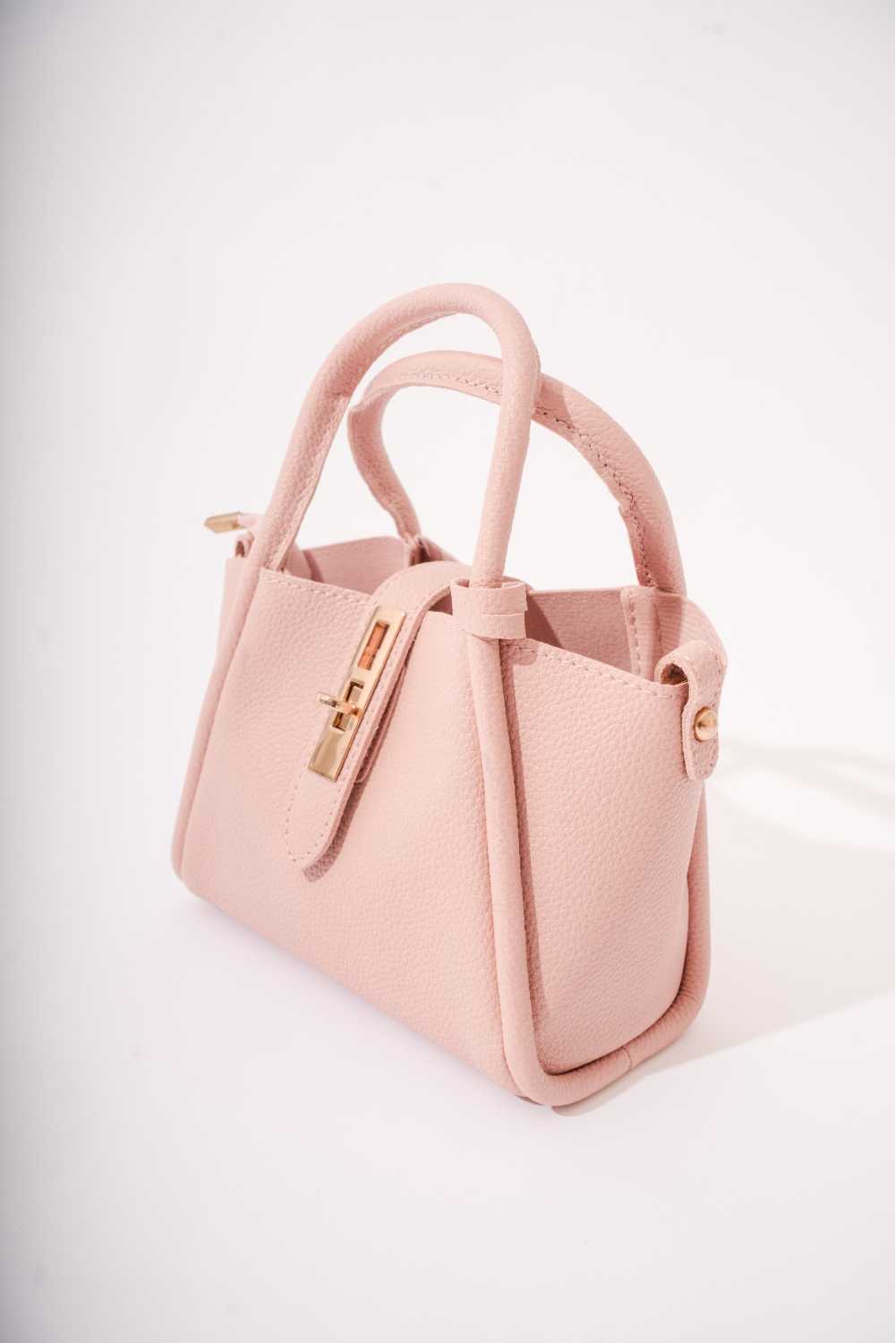 Medium handbag - white and pink