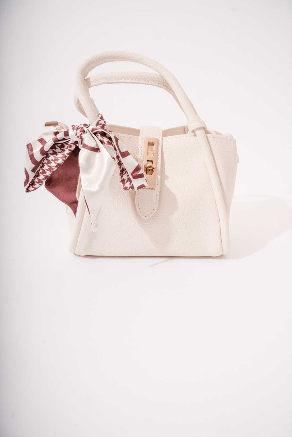 Medium handbag - white and pink