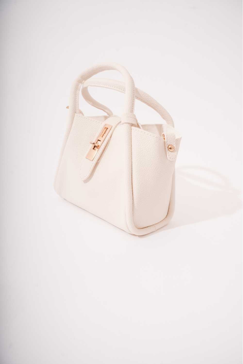 Medium handbag - white and pink