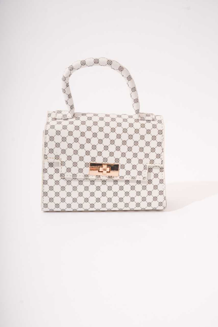Mini handbag - white and blue