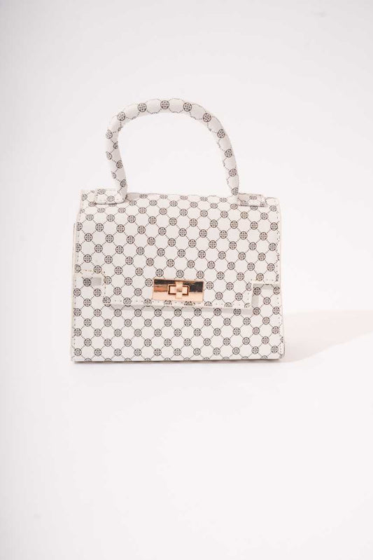 Mini handbag - white and blue