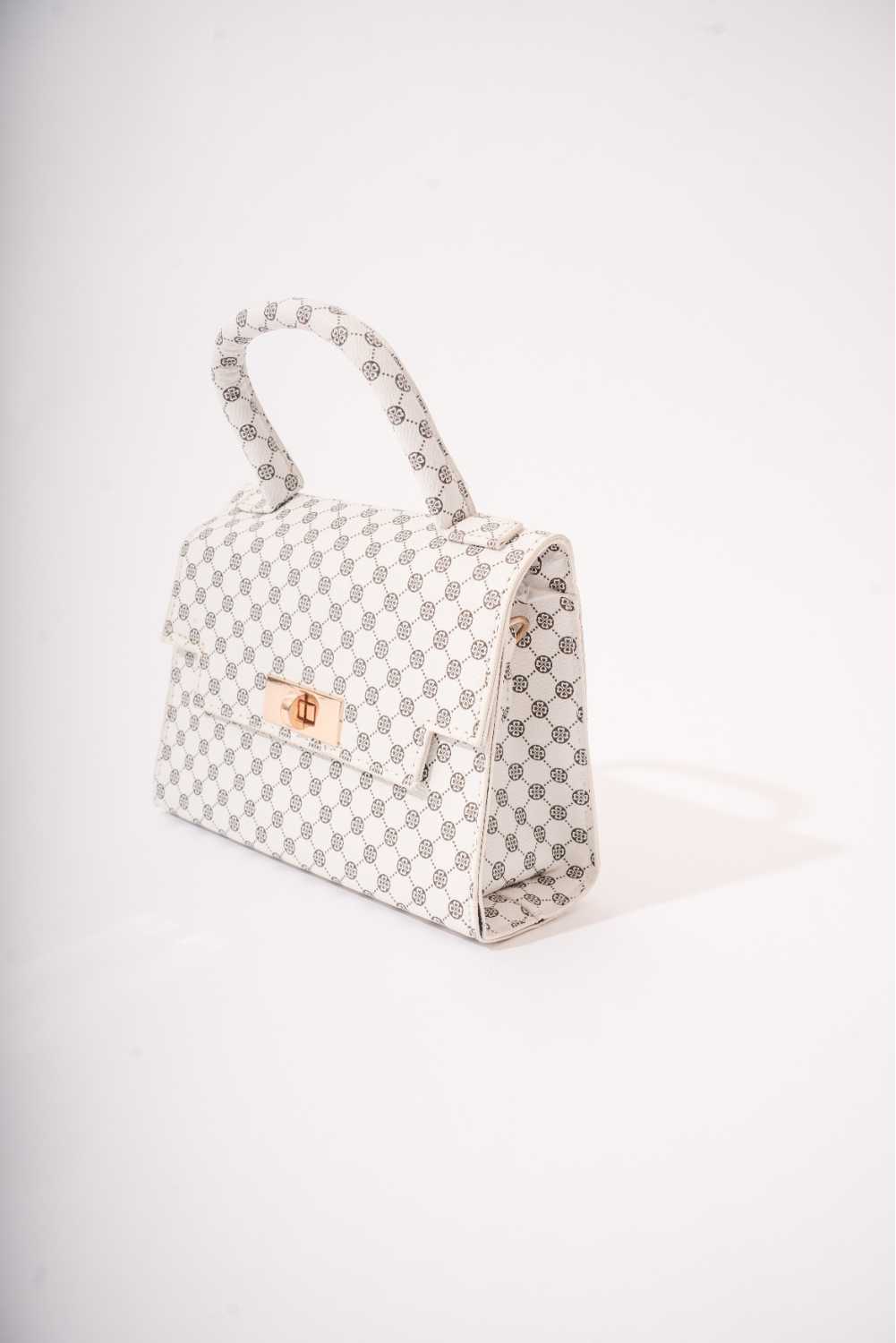 Mini handbag - white and blue