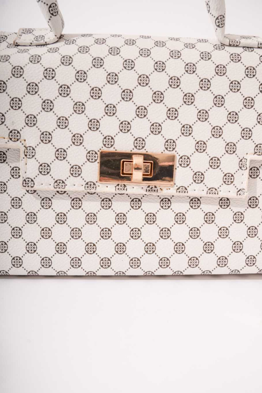 Mini handbag - white and blue