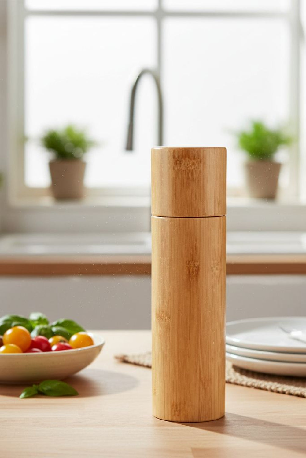Bamboo salt/ pepper mill
